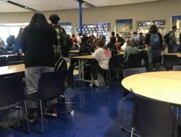 Flex Time in the cafeteria.