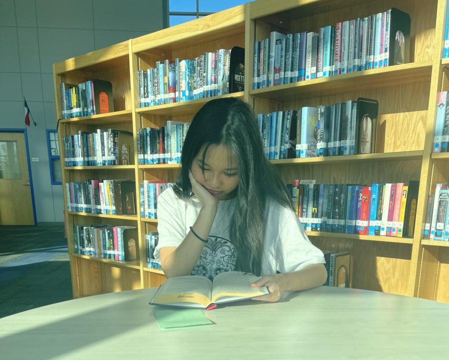 Student studying for a Test